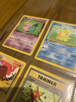 8 Card Lot Pokemon TCG 1st Edition Rocket + Bonus Card Uncommon Base - Image 2