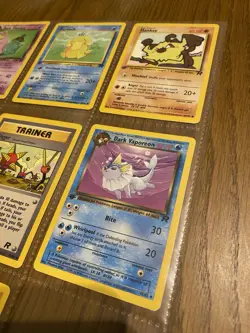 8 Card Lot Pokemon TCG 1st Edition Rocket + Bonus Card Uncommon Base - Image 3