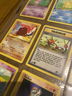 8 Card Lot Pokemon TCG 1st Edition Rocket + Bonus Card Uncommon Base - Image 4