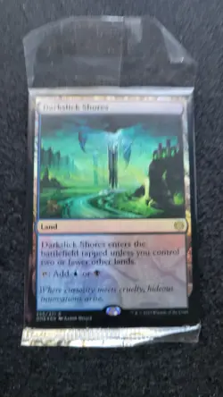 Darkslick Shores Prerelease Cards Foil MTG Card SEALED - Image 1