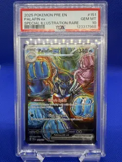 Pokemon TCG Palafin EX PSA 10 Prismatic Evolutions Sir English Card 151/131 - Image 1