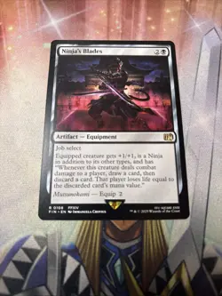 Ninja's Blades | 0108 | Rare | MTG X Final Fantasy - Image 1