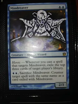 Mtg Hand Painted Altered Art Mindreaver Dbz Piccalo Art Work - Image 1
