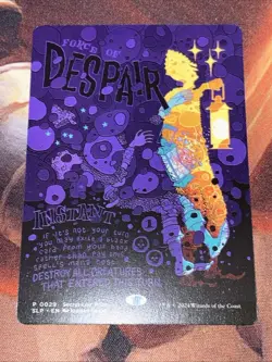 Force Of Despair X1 Mtg RCQ Promo Secret Lair Nm/LP Borderless - Image 1