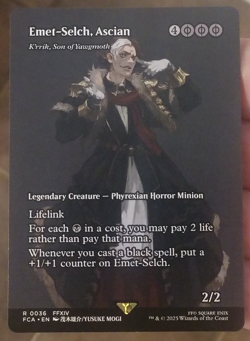 2025 Magic Final Fantasy Emet-Selch Ascian K'rrik Son of Yawgmoth Foil #0036 - Image 1