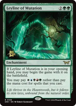 Leyline of Mutation [Duskmourn: House of Horror Prerelease Promos] Foil Near Mi - Image 1