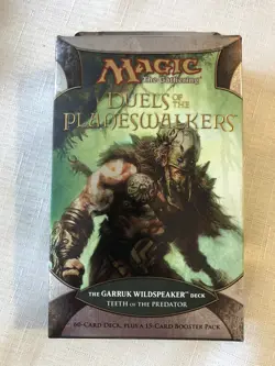 MTG DUELS OF THE PLANESWALKERS TEETH OF THE PREDATOR THE GARRUK WILDSPEAKER DECK - Image 1