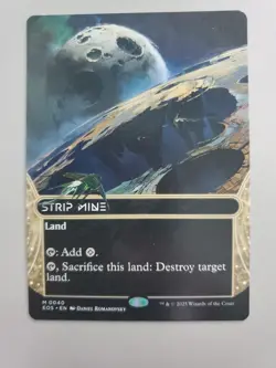 MTG Strip Mine Edge of Eternities: Stellar Sights Borderless Rare - Image 1
