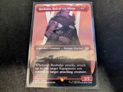 MTG Magic the Gathering SURGE FOIL Raubahn, Bull of Ala Mhigo Borderless FIN! - Image 1