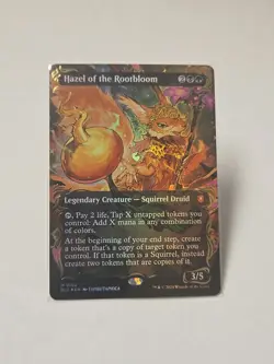 Hazel of the Rootbloom (Borderless) (Raised Foil) Commander: Bloomburrow Foil - Image 1