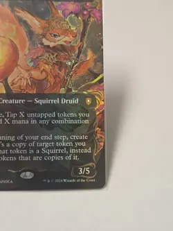 Hazel of the Rootbloom (Borderless) (Raised Foil) Commander: Bloomburrow Foil - Image 4