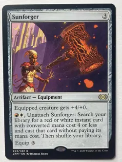Sunforger Commander Legends Rare NM mtg 2020 - Image 1