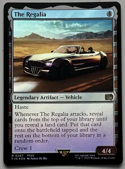 MTG Final Fantasy The Regalia Legendary Artifact - Vehicle RARE FOIL #0267 - Image 1