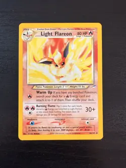 Pokemon Light Flareon Neo Destiny 46/105 NM - Image 1