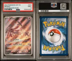 2024 Pokemon SV08: Surging Sparks Illustration Rare Mesprit #204 PSA 9 MINT - Image 3
