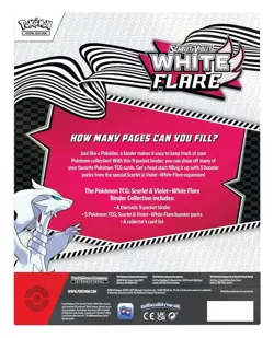 Pokemon TCG: Scarlet & Violet-White Flare Binder Collection - 5 Booster Packs 🔥 - Image 3