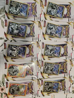 10 x Pokemon Lost Origin Blister Packs Scorbunny and Croagunk with galaxy swirl - Image 1