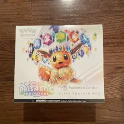 POKEMON CENTER Prismatic Evolutions Elite Trainer Box PC ETB IN HAND - Image 1