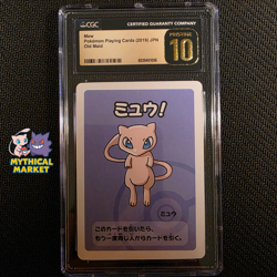 CGC 10 Pristine Old Maid Mew Pokemon Playing Card 2019 Japanese - Image 1