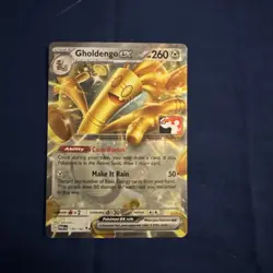 Gholdengo Ex Pokemon Prize Pack Series 5 Promo Pokemon Card NM Play Stamp - Image 1