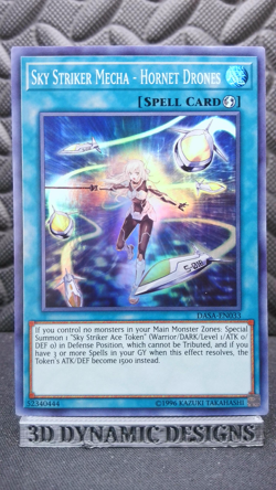 | Yugioh Sky Striker Mecha - Hornet Drones DASA-EN033 Super Rare NM 🔥 | - Image 1