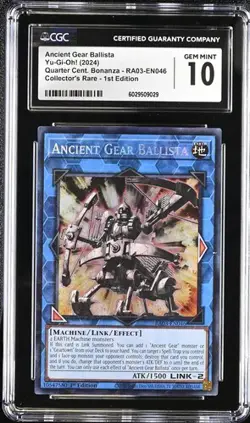 Ancient Gear Ballista *CGC GEM MINT 10* RA03-EN046 *POP 1* Collectors Rare - Image 1