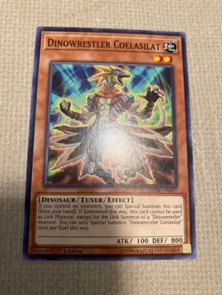 Yu-Gi-Oh! dinowrestler coelasilat mint common 1st ed DANE-EN007 - Image 1