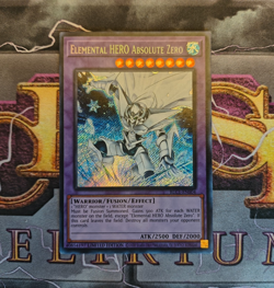 Yu-Gi-Oh TCG Elemental Hero Absolute Zero BLC1-EN004 Secret Rare 1st Edition NM - Image 1