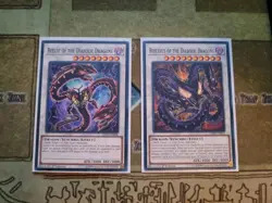 YUGIOH BEELZE OF THE DIABOLIC DRAGONS + BEELZEUS OF THE DIABOLIC DRAGONS LEHD NM - Image 1