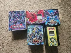 Yu-Gi-Oh Collection 5 full Tins Lot - Holos / Commons / Rares / 1st Eds - Image 1