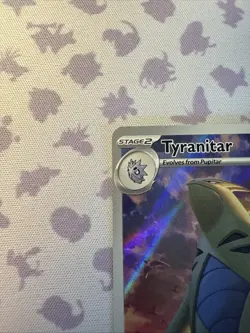 Pokemon TCG Tyranitar Scarlet & Violet Paldea Evolved Holo Card 222/193 IR - Image 5