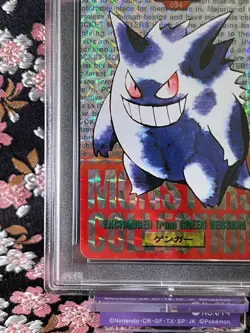 [PSA 9] Gengar Prism Red 1996 Bandai Carddass Vending Holo Japanese Pokemon Card - Image 5