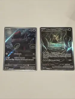 Pokemon TCG: Set Of 2 Illustration Rare Cards Mint Condition, Zorua & Wo-ChienEX - Image 1
