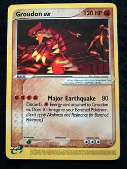 2003 Kyogre EX 001 Groudon EX 002 Pokemon Cards E-Reader Nintendo Power - Mint - Image 1