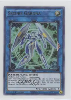Secure Gardna (UR) 1st Ed. YuGiOh Battles of Legends: Armageddon #BLAR-EN086 1md - Image 1