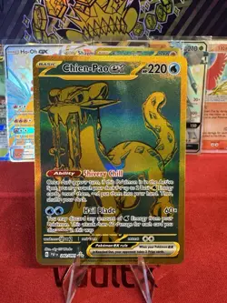 Pokemon TCG Chien-Pao EX Scarlet Violet Paldean Fates Card 242/091 2 - Image 1