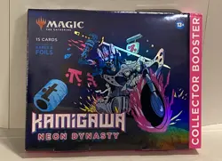 Magic The Gathering Kamigawa Neon Dynasty COLLECTOR BOOSTER New Sealed 15 Cards - Image 1