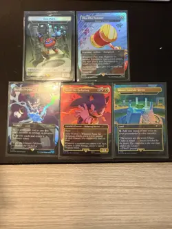 LOT 2: Sonic The Hedgehog Secret Lair 5 CARDS - Image 1
