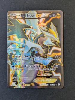 Black Kyurem EX Full Art Pokemon Card 145/149 Boundaries Crossed 2012 NM - Image 1