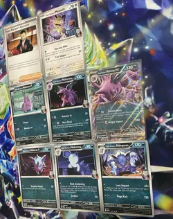 Pokemon Destined Rivals Team Rocket's Giovanni Bundle 8 Cards 7 Regular 1 Holo - Image 3