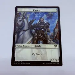 Magic The Gathering Knight/Wolf 003 Token - Midnight Hubt MTG Trading Card Tc7 - Image 3