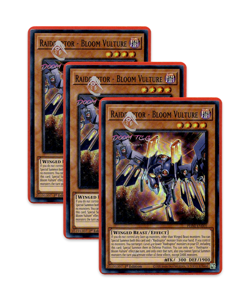 Yugioh! Raidraptor - Bloom Vulture PHNI-EN005 (SR) 1st Ed 3x - Image 1