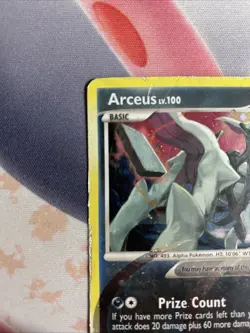 Pokemon TCG Arceus AR1 DPP Arceus Holo Rare Card EN-DMG 2009 - Image 3