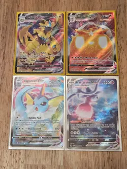 Lot of 15 Pokemon TCG Cards VMax, Pikachu, Eevee, Mimikyu - Image 3
