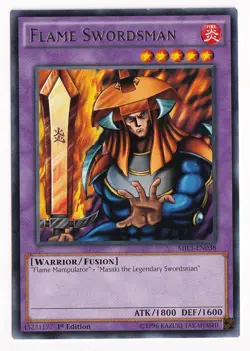 Yu-Gi-Oh! TCG Flame Swordsman Millennium Pack 1 MIL1-EN038 1st Edition Rare - Image 1