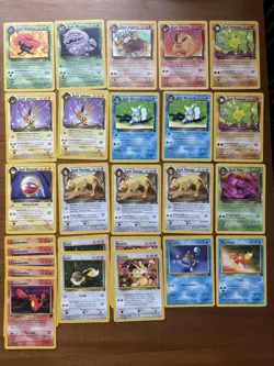 Lot of 75 Pokemon TCG Team Rocket Cards LP, Incl. Multiple Rares - Image 1