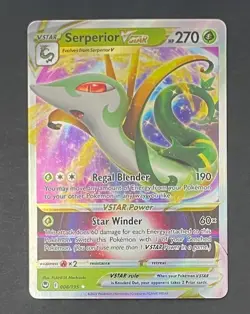 Pokemon Card Serperior VSTAR 008/195 Silver Tempest - Near Mint - Image 1