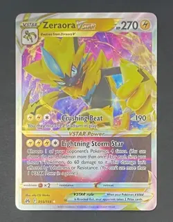 Pokemon Card Zeraora VSTAR 055/159 Crown Zenith - Near Mint - Image 1