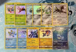 TCG Pokemon English Hidden Fates Sword & Shield Baby Shiny/IR lot of 11 cards NM - Image 1