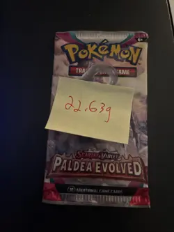Heavy 22.63g Pokemon Sealed Paldea Evolved Booster Pack - Image 4